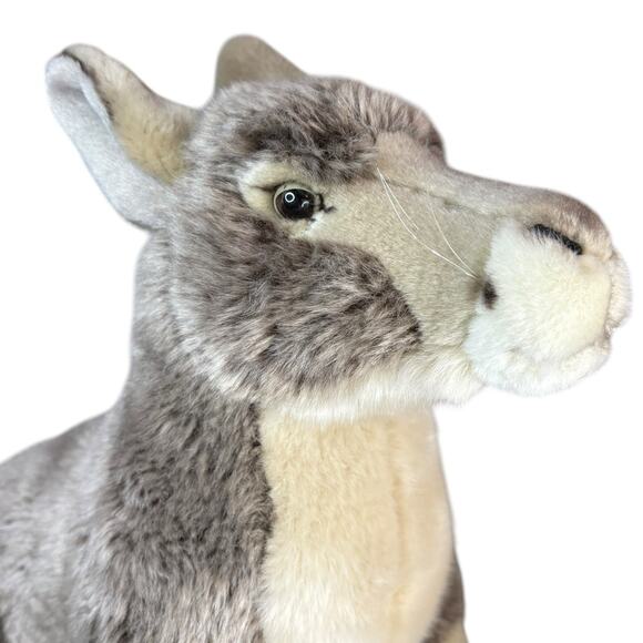 NEW FAO Schwarz KANGAROO & BABY JOEY 18" Tall Large Plush Stuffed Animal Toy NWT - Picture 7 of 16